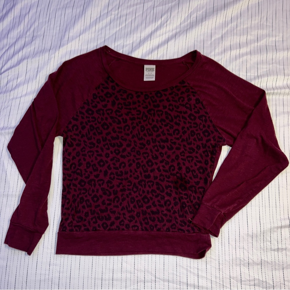 Cheetah Print PINK Victoria's Secret shirt small